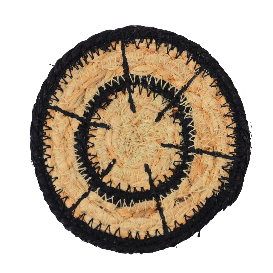 Coaster- Black Threadwork (SET OF 4) - Belim Homme