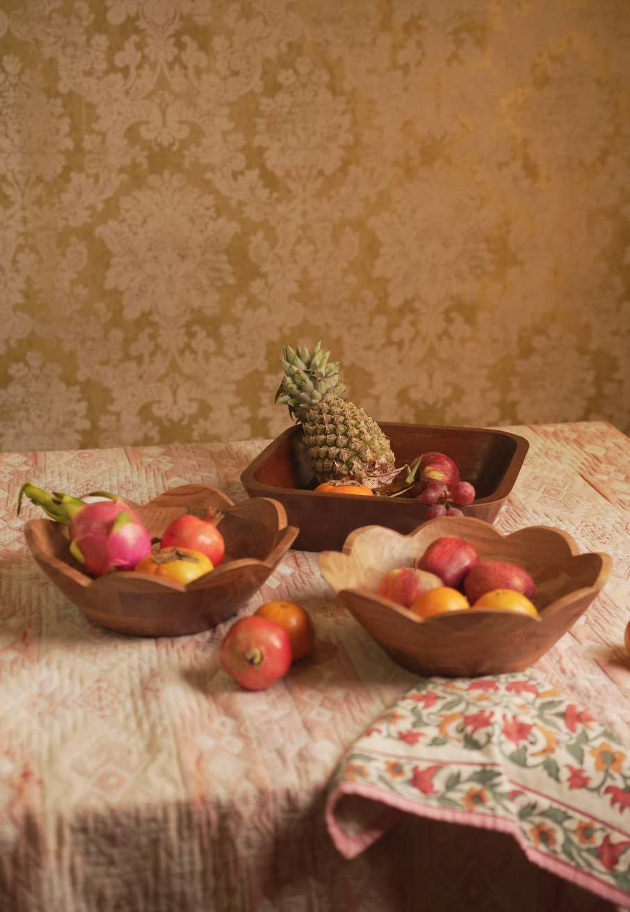 Organic Edge Wooden Bowl