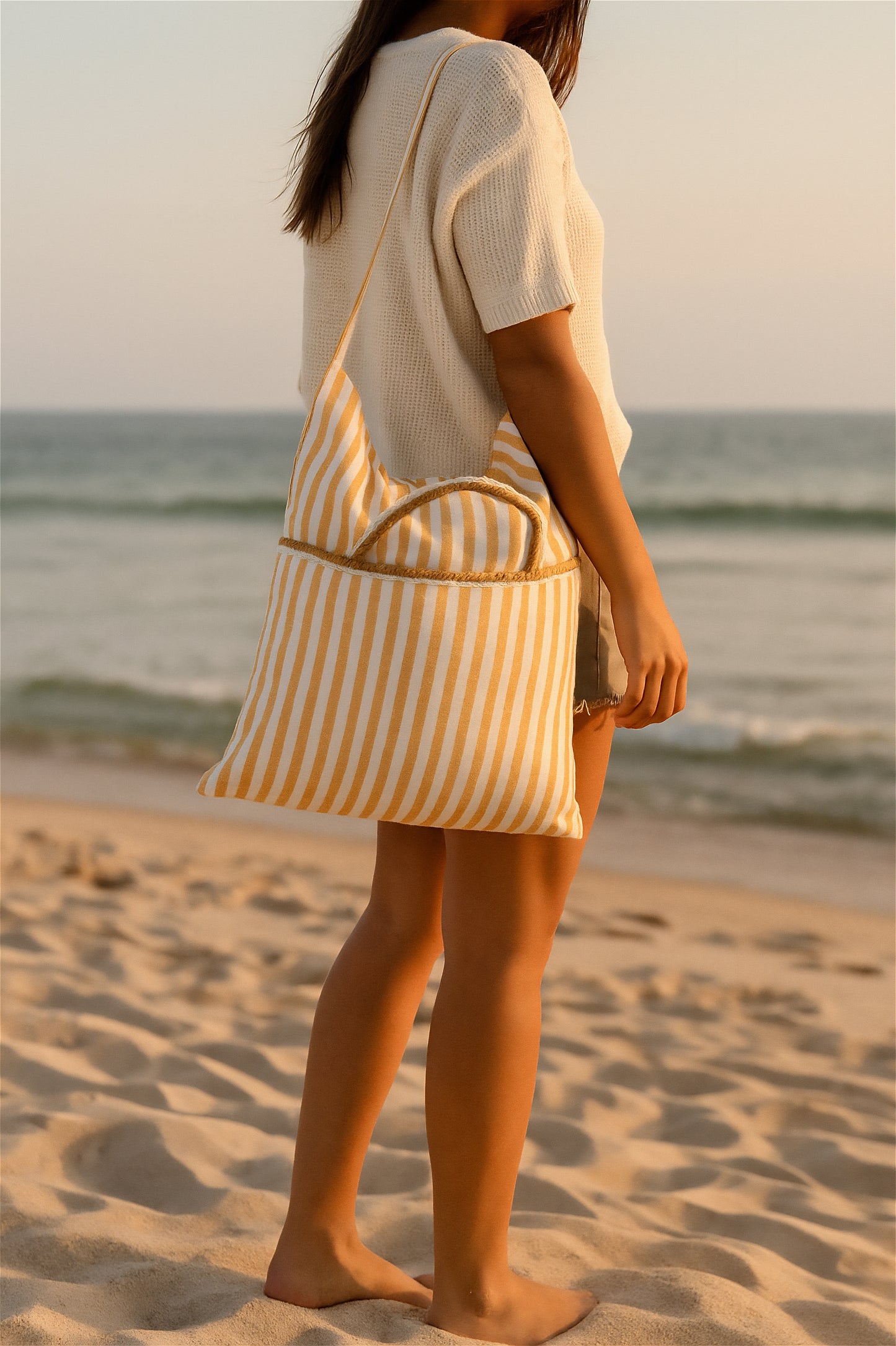 Sunlit DuoStripe Tote