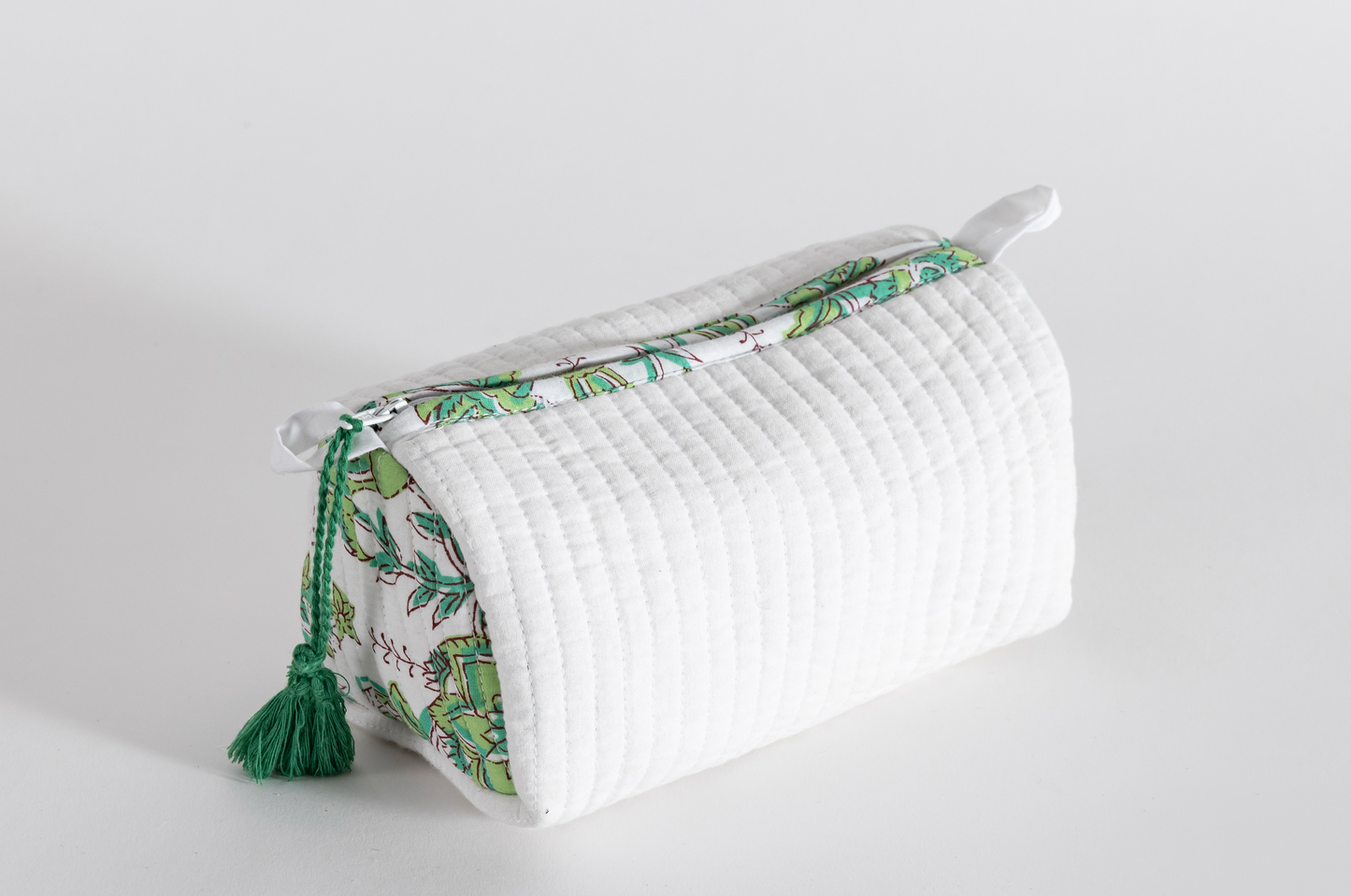 Ivory Garden Quilted Pouch Set of 3