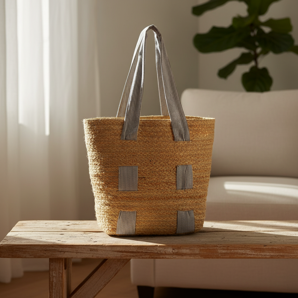 Stripe Accent Shoulder Bag