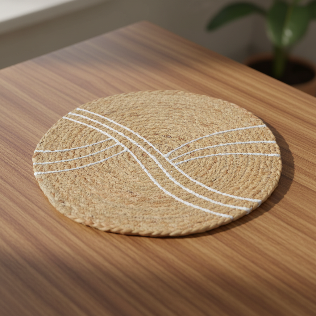 Placemat- Ivory Handpaint (SET OF 4)