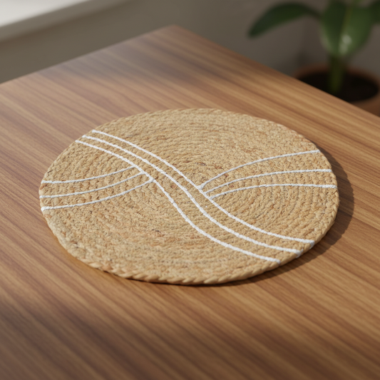 Placemat- Ivory Handpaint (SET OF 4)