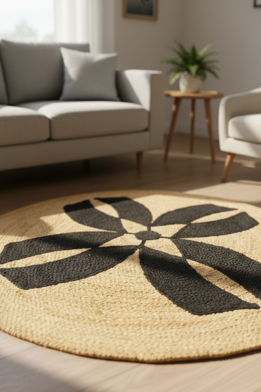Maison Noir Patchwork Rug