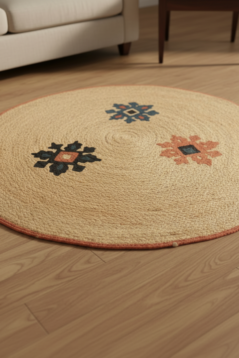 Embroidered Elegance Rug