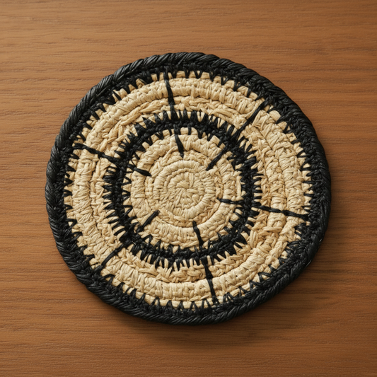 Ebony Thread Coaster (SET OF 4)
