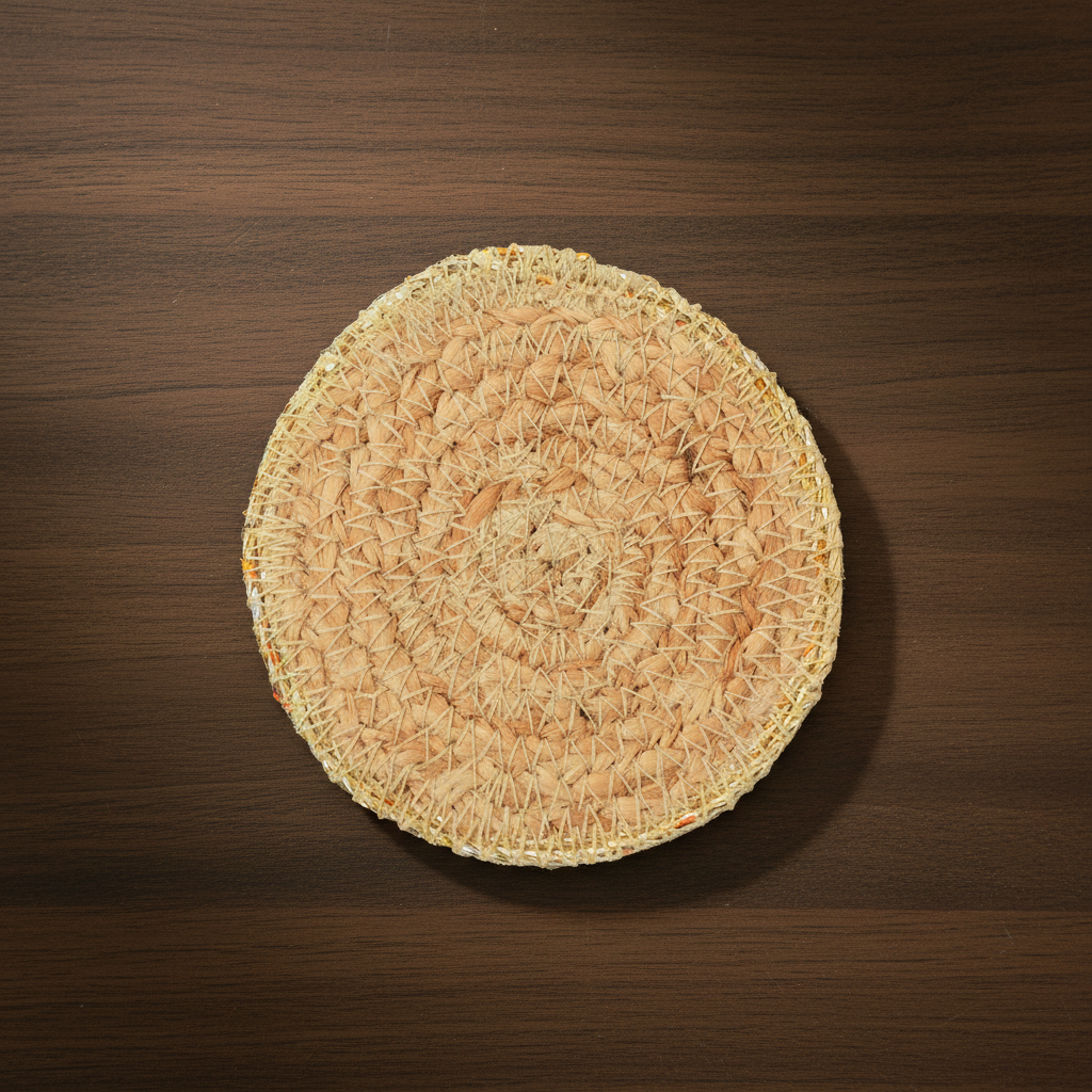 Golden Natural Fibre Coaster (SET OF 4)