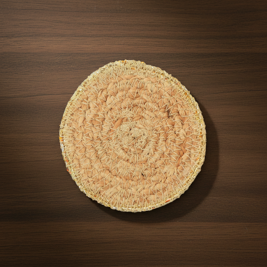 Golden Natural Fibre Coaster (SET OF 4)