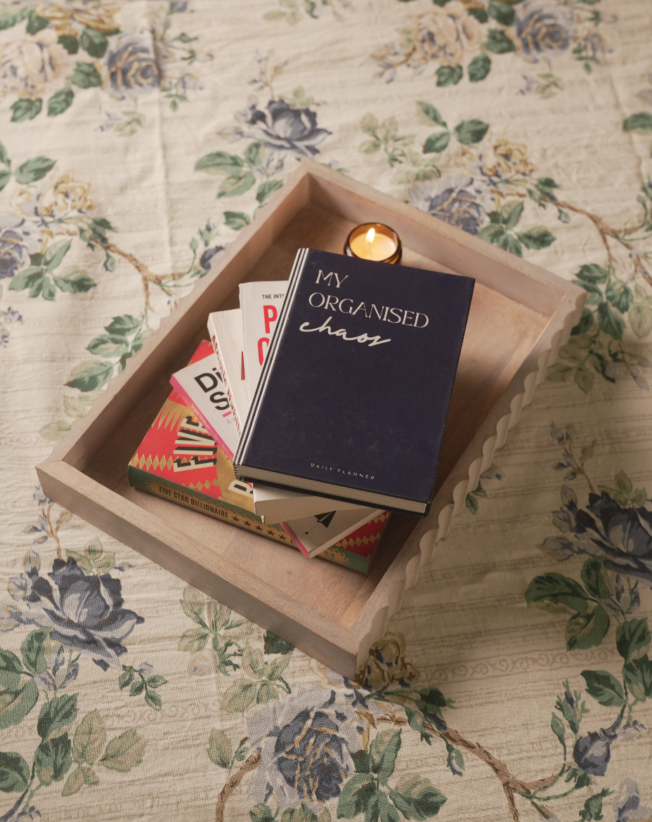 Rustic Scallop Wooden Tray